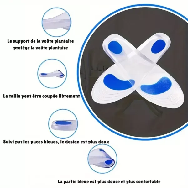 Semelle gel soutien voûte antichoc – Image 6