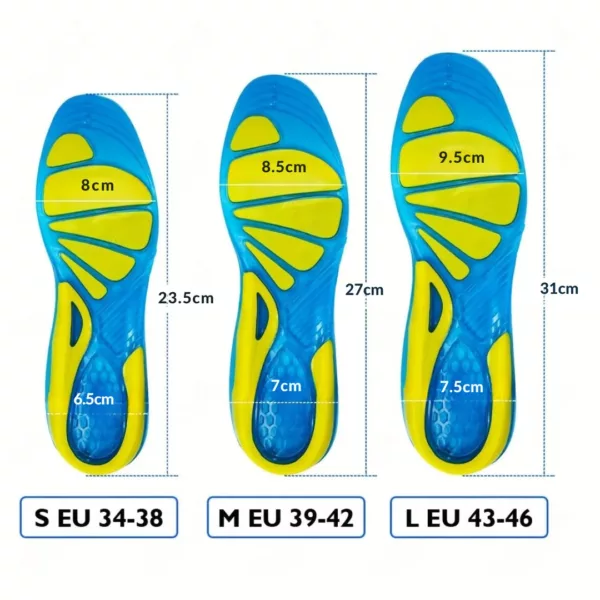 Semelle gel sport antidérapante ergonomique – Image 3
