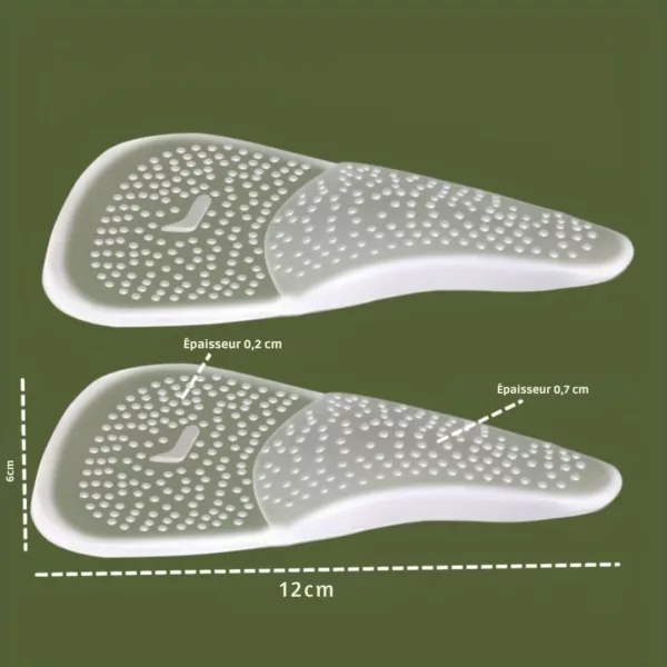 Semelle gel talon haut antichoc – Confort ultime toute la journée sans douleur aux pieds – Image 3