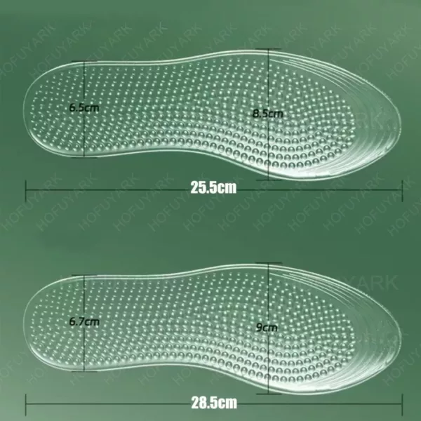 Semelle gel transparente massage respirante – Image 2