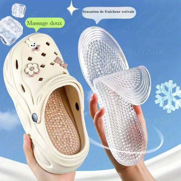 Semelle gel transparente massage respirante – Image 5