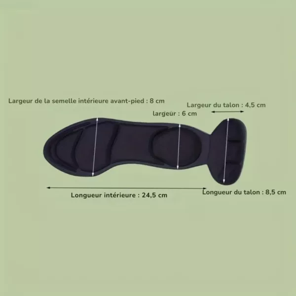 Semelle intégrale mémoire forme chaussure grande – Image 3