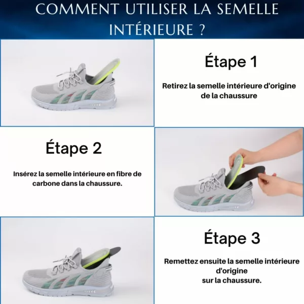 Semelle pour névrome de Morton carbone – Soulage la douleur plantaire instantanément – Ultra légère et discrète – Image 5