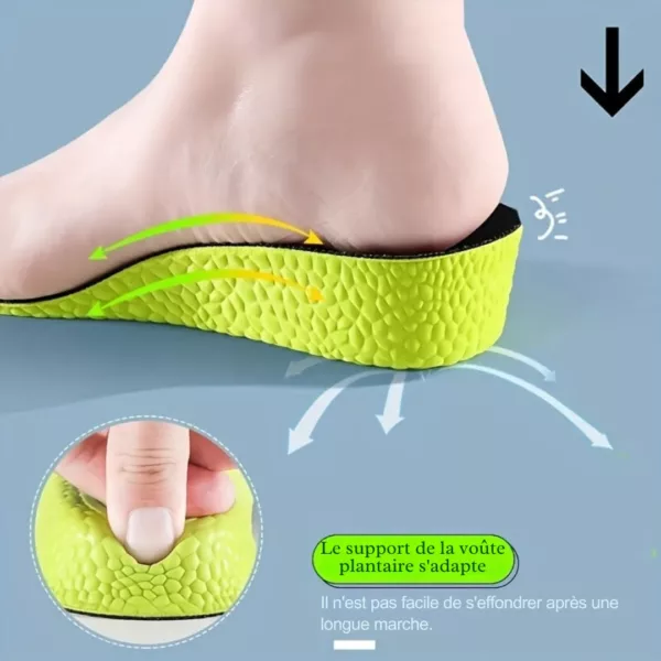 Semelle rehausseur invisible sport confort – Gagnez en taille discrètement avec un maintien optimal au quotidien – Image 4