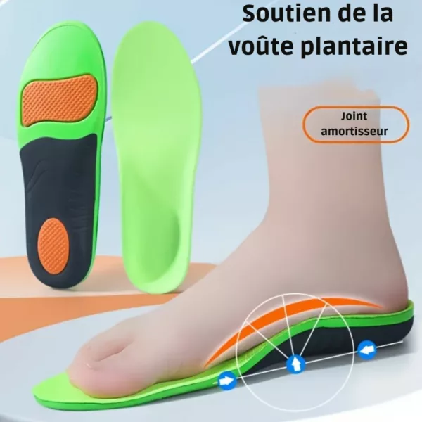 Semelle soutien voûte plantaire sport absorbeur choc – Soulage douleurs, booste confort et performance sportive – Image 8