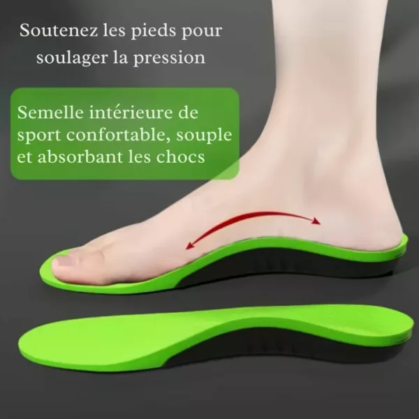 Semelle soutien voûte plantaire sport absorbeur choc – Soulage douleurs, booste confort et performance sportive – Image 6