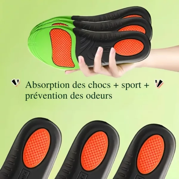 Semelle soutien voûte plantaire sport absorbeur choc – Soulage douleurs, booste confort et performance sportive – Image 5