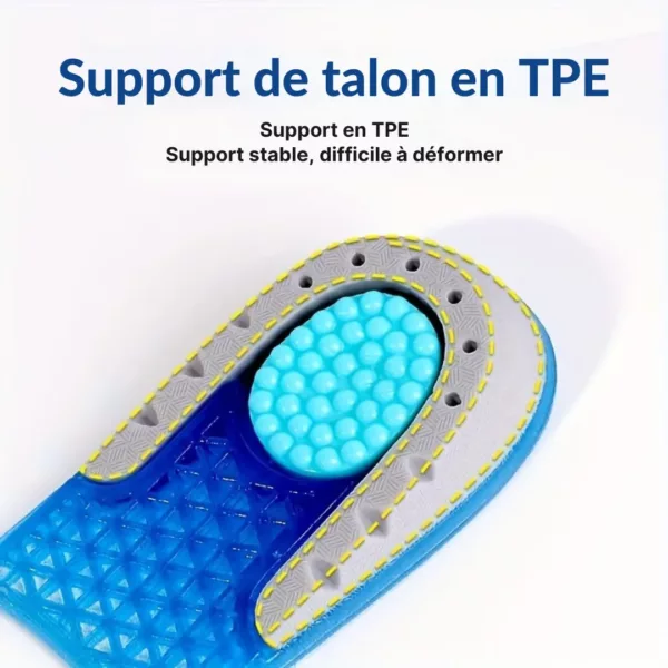 Semelle talonnette antidérapante amortissante – Soulage les douleurs plantaires et absorbe les chocs au quotidien – Image 6