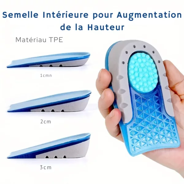 Semelle talonnette antidérapante amortissante – Soulage les douleurs plantaires et absorbe les chocs au quotidien – Image 3