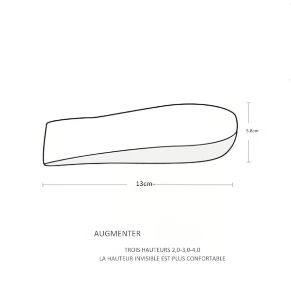 Semelle talonnette confort chaussures basses – soulage les douleurs plantaires et rehausse discrètement la silhouette – Image 4