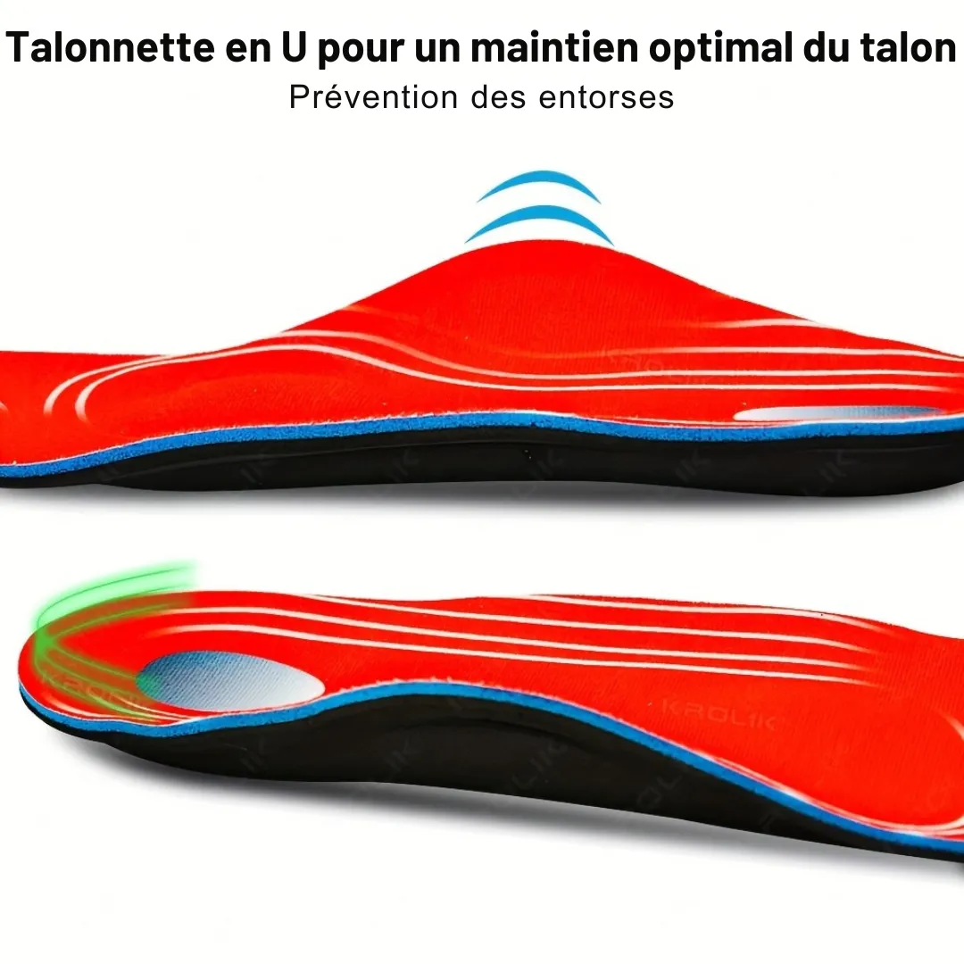 Semelles aponévrosite plantaire confort rembourré – Soulage instantanément la douleur au talon et à la voûte plantaire – Image 2