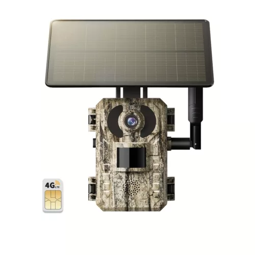 Caméra de chasse Solaire 4G LTE HD avec vision nocturne – détection de mouvement