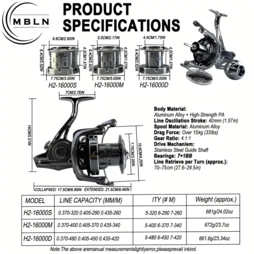 Moulinet spinning en métal longue distance – robuste et fluide pour pêche sportive