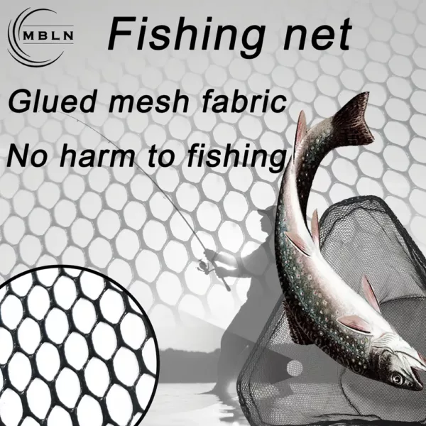 Épuisette de pêche télescopique avec filet large renforcé – manche extensible