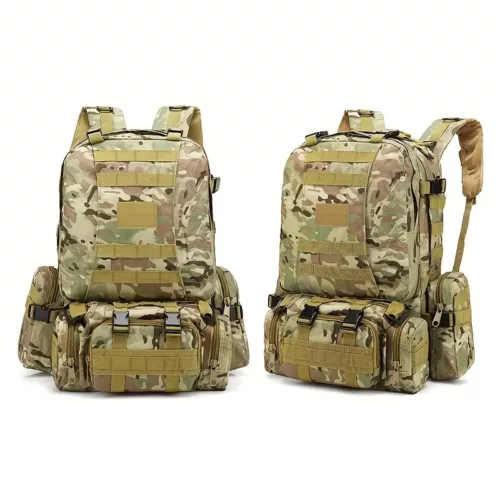 Sac à dos tactique 40L imperméable – noir multi-compartiments pour chasse et outdoor
