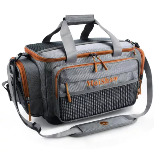 Sac de rangement rigide pour accessoires de pêche – poignée robuste et zippé