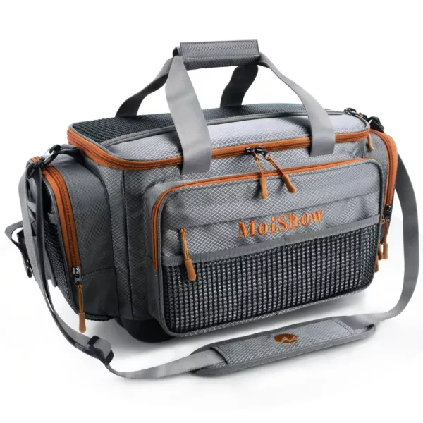 Sac de rangement rigide pour accessoires de pêche – poignée robuste et zippé