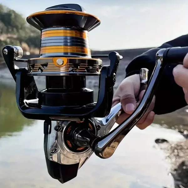 Moulinet de pêche en métal haute performance – série DH9000 à 12000