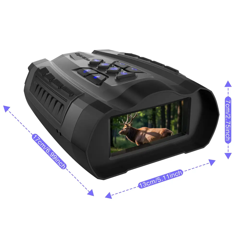 Jumelles vision nocturne infrarouge 4K avec écran LCD et enregistrement vidéo