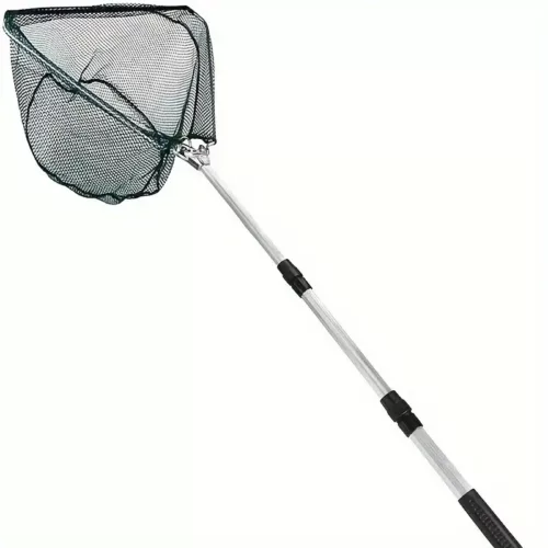 Épuisette télescopique pliable en aluminium – filet de pêche léger et durable