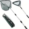 Épuisette télescopique pliable en aluminium – filet de pêche léger et durable