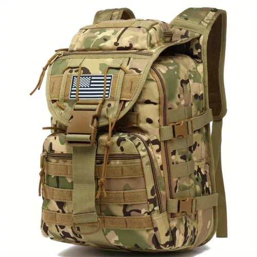 Sac à dos tactique outdoor – résistant, système Molle, polyester imperméable