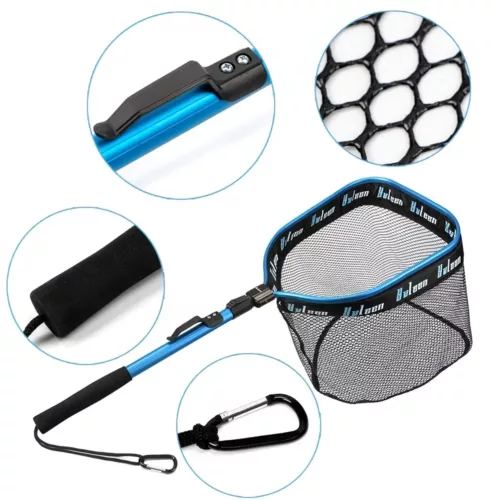 Filet de pêche flottant en nylon résistant avec flotteurs – usage polyvalent