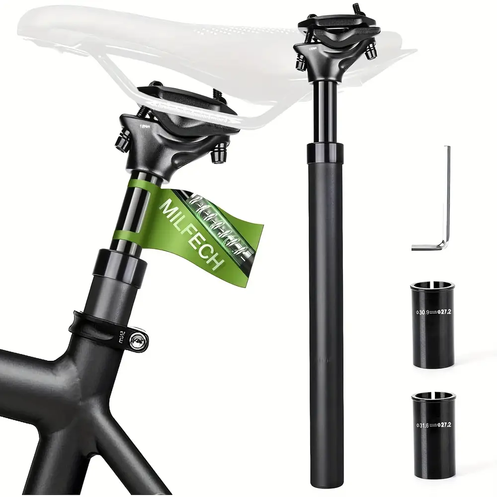 Tige de selle télescopique avec absorption des chocs – confort et stabilité vélo