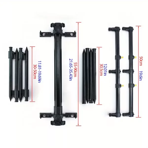 Support canne à pêche trépied aluminium robuste – maintien stable et pliable