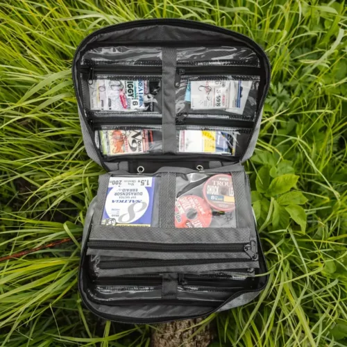 Sac de rangement pêche 6 compartiments – organiseur appâts et accessoires