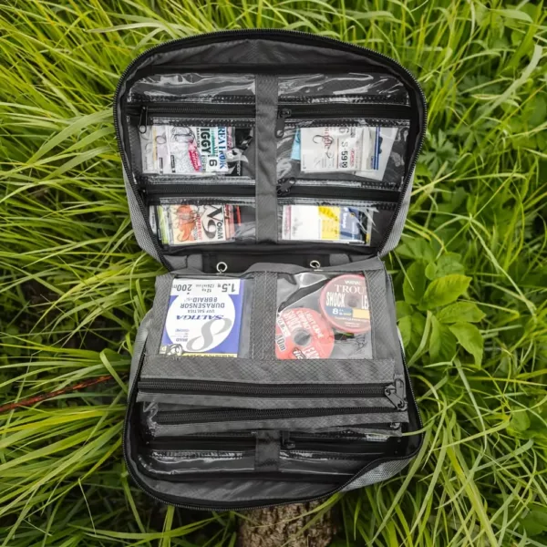 Sac de rangement pêche 6 compartiments – organiseur appâts et accessoires