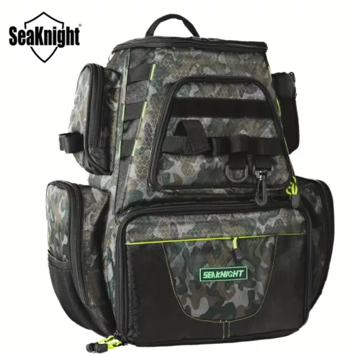 Sac à dos pêche grande capacité avec porte-cannes intégré et multiples rangements