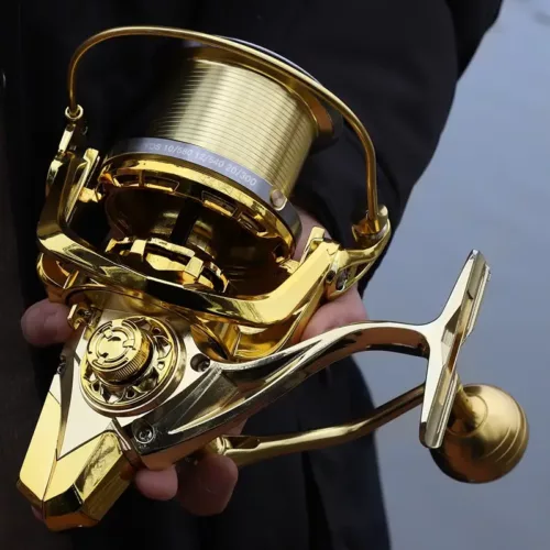 Moulinet de pêche rotatif série GLK – robuste et fluide pour eau douce et salée