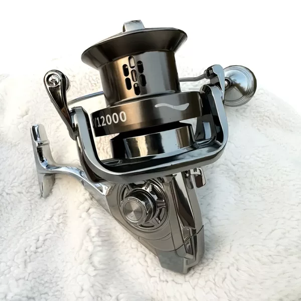 Moulinet de pêche spinning métal robuste – frein puissant et rotation fluide
