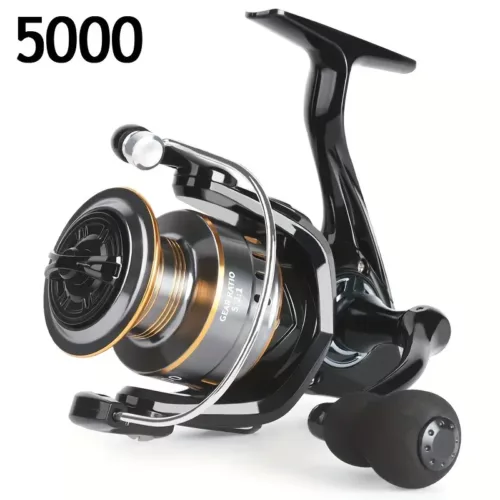 Moulinet de pêche spinning en alliage d’aluminium – frein max 11,8 kg, ratio 5.2:1