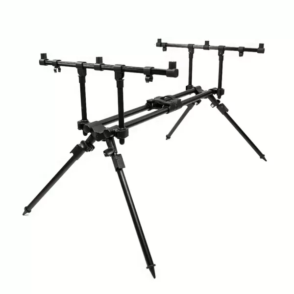 Support de canne à pêche 3 postes en alliage d’aluminium réglable et stable