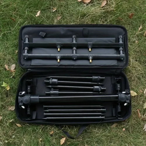 Support canne à pêche trépied aluminium robuste – maintien stable et pliable