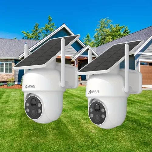 Caméra de surveillance extérieure WiFi solaire 3MP – vision couleur et audio bi-directionnel