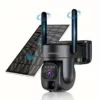 Caméra de surveillance solaire 1080p HD – vision nocturne et détection de mouvement