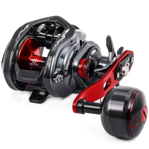 Moulinet de pêche lancer rapide 6.5:1 - 10 roulements inox anticorrosion mer/eau salée