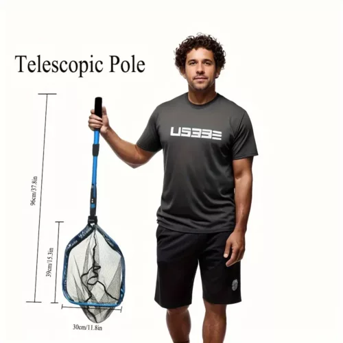 Filet de pêche flottant en nylon résistant avec flotteurs – usage polyvalent