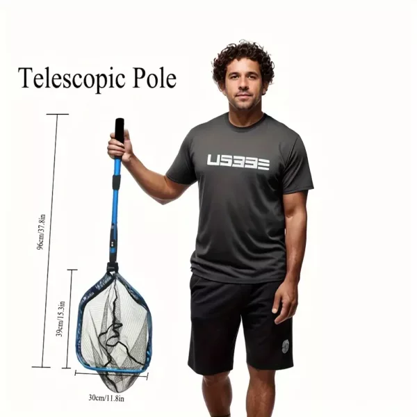 Filet de pêche flottant en nylon résistant avec flotteurs – usage polyvalent