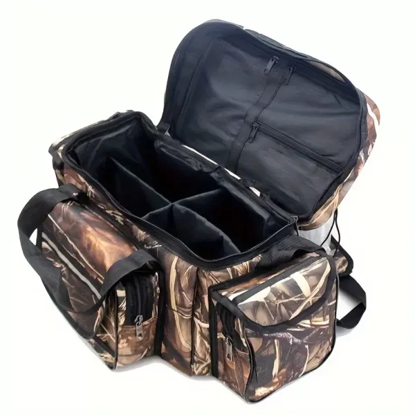 Sac bandoulière de pêche camouflage – multi-compartiments et grande capacité