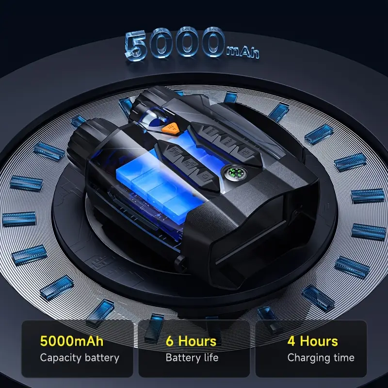 Jumelles vision nocturne HD 4K avec enregistrement vidéo 1080P et écran LCD 3"