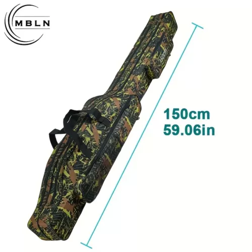 Sac à pêche double compartiment – fourreau pliable avec bandoulière renforcée