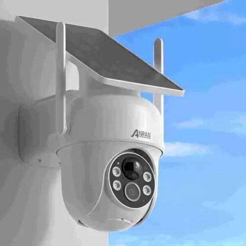 Caméra de surveillance extérieure WiFi solaire 3MP – vision couleur et audio bi-directionnel