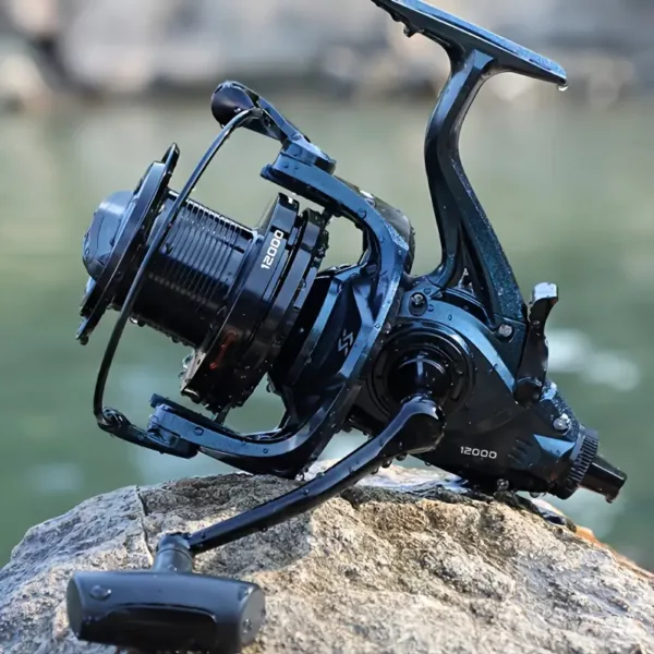 Moulinet de pêche spinning haute capacité – frein puissant et récupération fluide