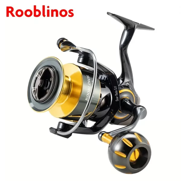 Moulinet de pêche rotatif en métal à frein puissant 12 kg – 9+1 roulements