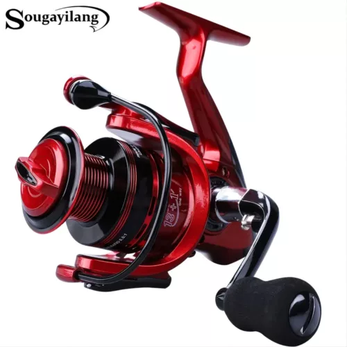 Moulinet de pêche 13+1BB en aluminium CNC – frein fluide, eau douce et salée