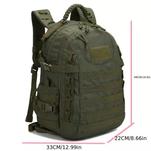 Alternative view of Sac à dos de randonnée 60L imperméable – camouflage militaire pour chasse et outdoor